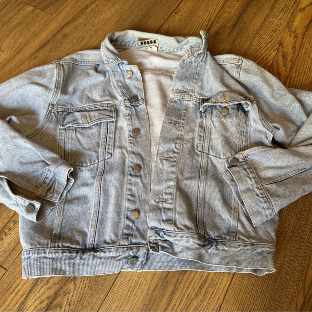 Vintage Guess Light Blue Denim Jacket